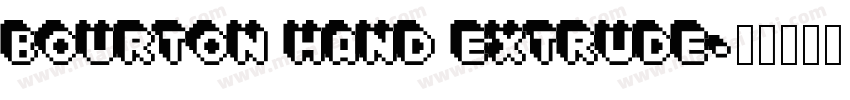 Bourton Hand Extrude字体转换